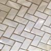 Genuine White Herringbone Mother of Pearl Mosaic Tile 6 Packs-Bathroom Kitchen Shower Wall Backspalsh Tile view 3