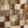 Mixed Travertine 1 X 1 Mosaic Tile, HI-LOW Split-Faced - Box of 5 sq. ft. view 4