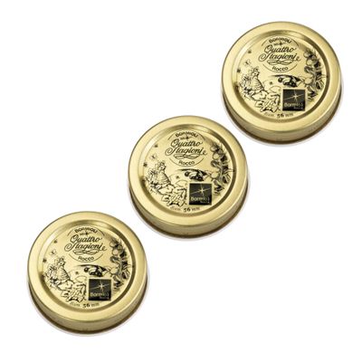 Bormioli Rocco 2-1/4", 56mm Quattro Stagioni Lids, 3 Pack