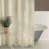 Heritage Lace, Ecru Floret 72x72 Shower Curtain, 72 inch Wide by 72 inch Drop (6290E-OC) view 3