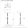 Kingston Brass CC2101 Georgian Pedestal Paper Holder, 21-1/2-Inch, Polished Chrome view 3
