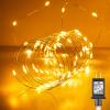 Fairy Lights Plug in, 99Feet 300LEDs Warm White String Lights, Waterproof Flexible Silver Wire Starry Lights for Bedroom Dorm Wedding Garland Wreath Wall Mason Jar Indoor Outdoor Christmas Tree view 1