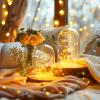 Fairy Lights Plug in, 99Feet 300LEDs Warm White String Lights, Waterproof Flexible Silver Wire Starry Lights for Bedroom Dorm Wedding Garland Wreath Wall Mason Jar Indoor Outdoor Christmas Tree view 2