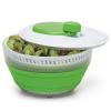 PrepWorks 3 Qt Collapsible Salad Spinner  Space-Saving, Easy-to-Use, BPA-Free, for Quick Salad Washing & Drying, Dishwasher Safe view 1