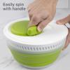 PrepWorks 3 Qt Collapsible Salad Spinner  Space-Saving, Easy-to-Use, BPA-Free, for Quick Salad Washing & Drying, Dishwasher Safe view 4