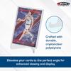BCW Card Stands - Set of 50 | Crystal Clear Transparent Mini Easels for Picture Display | Durable & Sturdy Design | Perfect for Trading Cards, Sports Memorabilia, Use at Home, Office, Shop, and More view 2