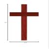 Mahogany Wood 10 Inch Christian Wall Cross Lord God Jesus view 2