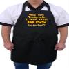 Black Cooking Apron For Kitchen Commanders & Grill Masters I Am The Boss, Funniest Apron For Men And Women, Novelty Aprons For Adults view 3