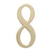 Whitehall Products DeSign-it Standard Plaque, Number "8", Satin Brass view 1
