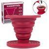 Kuissential SlickDrip Pour Over Coffee Dripper-Collapsible, Reusable Silicone Coffee Filter Cone Holder-Manual Coffee Brewer Makes One to Two Cups of Strong Brew-Great for Hiking, Camping, Gifts view 4