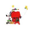 Department 56 Peanuts Christmas Decoration | Snoopy, Snoopy's Dog House, Woodstock, Christmas Lights view 4