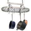 Enclume Dcor Classic Oval Ceiling Pot Rack, Stainless Steel view 2