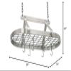 Enclume Dcor Classic Oval Ceiling Pot Rack, Stainless Steel view 3