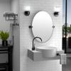 Gatco 1481MX Latitude II Round Toilet Brush and Holder, Freestanding Bathroom Toilet Brush Set, Matte Black view 2