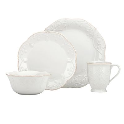 Lenox French Perle 4-Piece Place Setting, 12 ounces