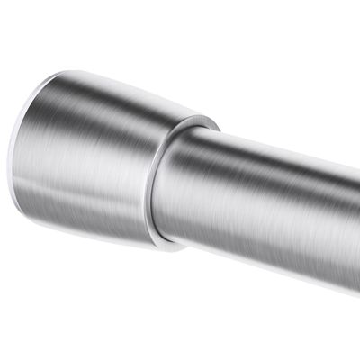 iDesign Astor Metal Tension, Adjustable Customizable Curtain Rod for Bathtub, Shower Stall, Closet, Doorway, 43-75", Brushed Stainless Steel,78570