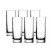 Luigi Bormioli Strauss 13.25 Oz Long Drink Glasses - Set of 6 Square-Shaped Highball Glassware, Made in Italy for Cocktails, Water, Juice, Spirits - Dishwasher Safe Drinkware view 1