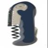 Crescendo Waiter's Corkscrew Wine Opener - Blue view 1