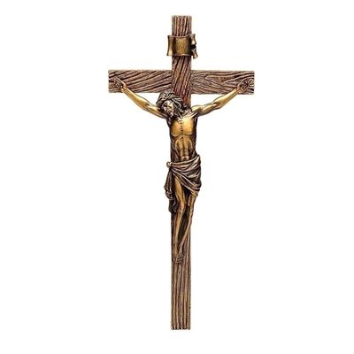 Joseph's Studio by Roman, Cross and Crucifix Collection, 13.25" H Antique Gold Crucifix, Home Dcor, Devout Gift, Prayerful Inspiration (7x7x13)