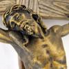 Joseph's Studio by Roman, Cross and Crucifix Collection, 13.25" H Antique Gold Crucifix, Home Dcor, Devout Gift, Prayerful Inspiration (7x7x13) view 2