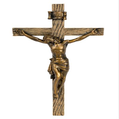 Joseph's Studio by Roman, Cross and Crucifix Collection, 8.25"H ANTIQUE GOLD CRUCIFIX, Home Dcor, Devout Gift, Prayerful Inspiration (4x4x8)