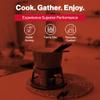 Swissmar Sierra Cast Iron Fondue Set, 1.6 Quart / 1.6 Liter  Perfect for Meat, Cheese, & Chocolate Fondues  Ideal for Family Bonding & Hosting Gifts - 12-Pieces, Cherry Red view 3