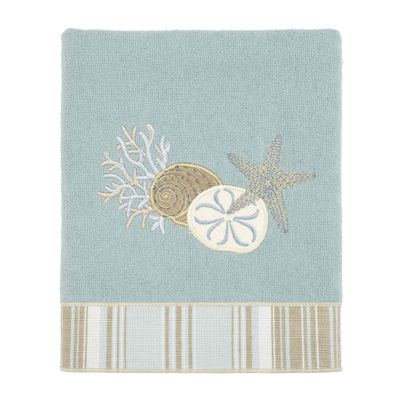 Avanti Linens - Hand Towel, Soft & Absorbent Cotton Towel (By the Sea Collection, Mineral)
