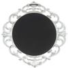 Kole Imports Oval Vintage Wall Mirror, White, 11.5 x 15 Inch view 3