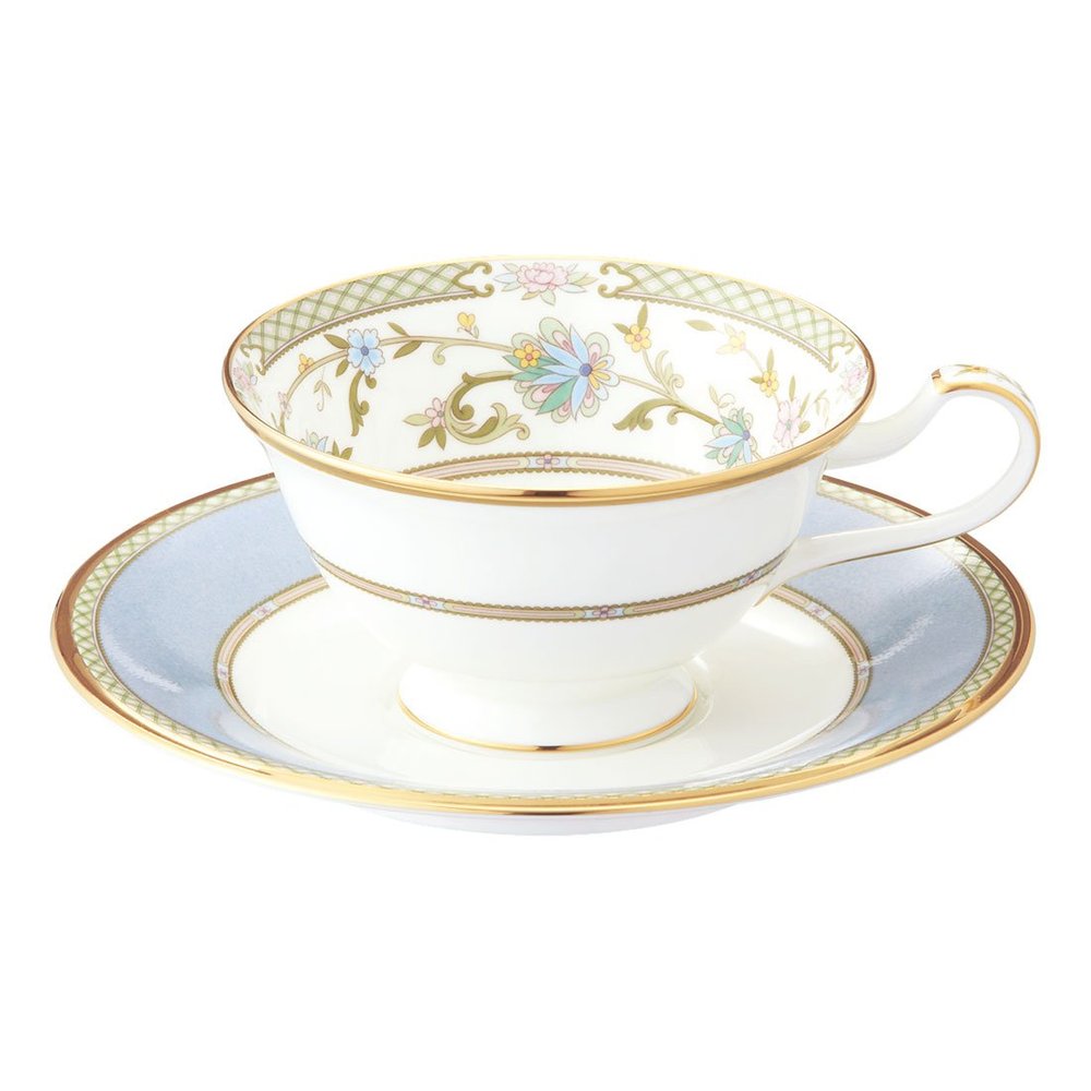 Noritake Y59587/9983-6 Cup & Saucer (For Both Coffee/Tea) 220cc Yoshino Gray Bone China
