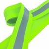 Just In Trend Flame Resistant FR Sew On High Visibility Hi Vis Retro Reflective Tape (2" x 25 yds, Lime/Silver) view 2