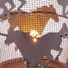 LL Home Metal Horse Lantern Light view 4