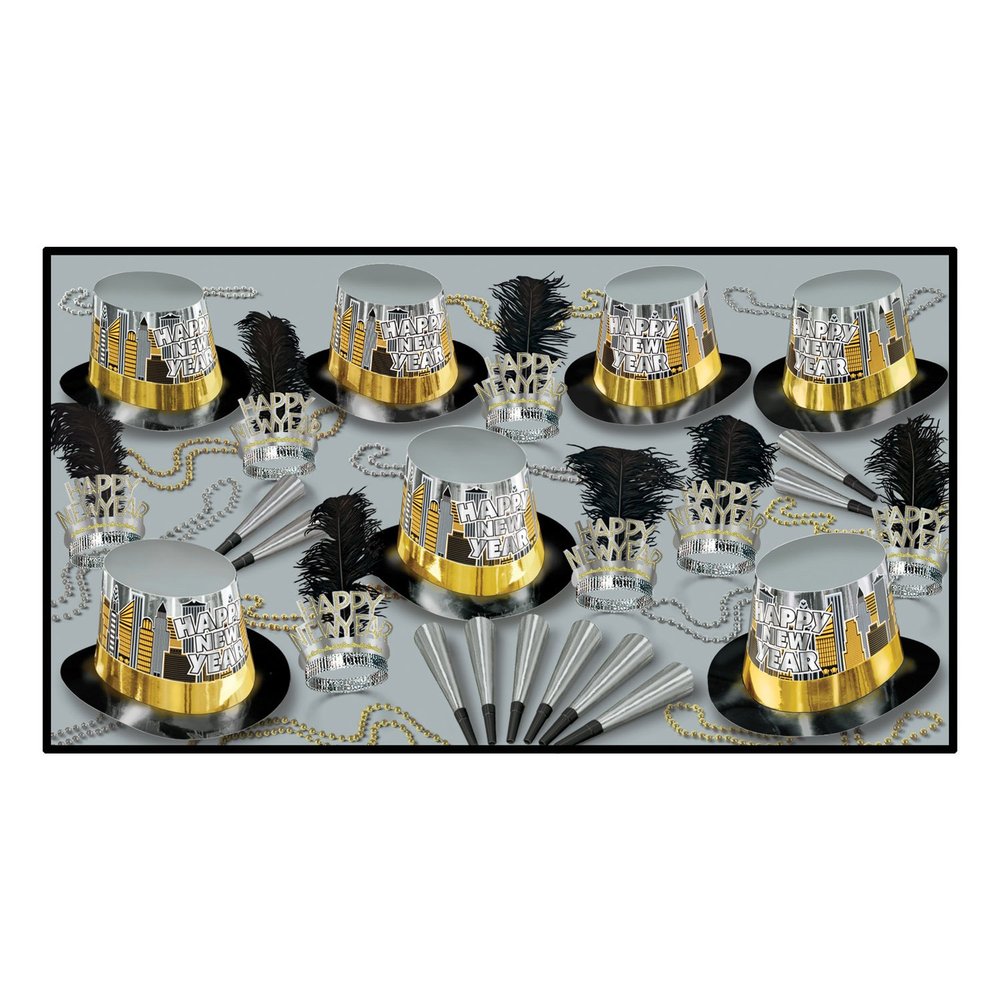 New Years Eve Party Kit for 50 Toast of The Town