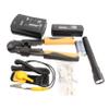 50 Pieces Network Tool Repair Kit, Ethernet LAN Cable Tester Computer Maintenance Coax Crimper Tool for RJ-45/11/12 Cat5/5e with Connector Accessories and Socket Set view 3