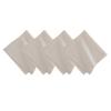 Elrene Home Fashions Villeroy & Boch La Classica Luxury Linen Fabric Napkin (Set of 4), 21"x21", Metallic White/Silver view 1