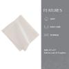 Elrene Home Fashions Villeroy & Boch La Classica Luxury Linen Fabric Napkin (Set of 4), 21"x21", Metallic White/Silver view 3