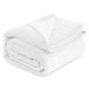 Bedsure GentleSoft Fleece Blankets Queen Size White - Bed Blanket Soft Lightweight Plush Fuzzy Cozy Luxury Microfiber, 90x90 inches view 1