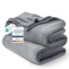 Bedsure GentleSoft Fleece King Size Blankets for Bed Grey - Soft Lightweight Plush Cozy Fuzzy Luxury Warm Winter Blanket Microfiber, Room Home Decor Gifts for Women and Men, 108x90 inches view 1