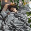 Bedsure GentleSoft Fleece King Size Blankets for Bed Grey - Soft Lightweight Plush Cozy Fuzzy Luxury Warm Winter Blanket Microfiber, Room Home Decor Gifts for Women and Men, 108x90 inches view 2