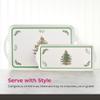Spode Christmas Tree Collection - (18.9" x 11.6") Melamine Tray Holiday Entertaining Decorative Serving, Dimensions Strong Durable Classic Festive Design Seasonal Dining Kitchen Accent view 4