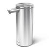 simplehuman 9 oz. Touch-Free Rechargeable Sensor Liquid Soap Pump Dispenser, Brushed Stainless Steel view 1