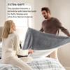 Bedsure GentleSoft Sherpa Fleece Throw Blanket for Couch  Thick & Warm Christmas Cozy Blanket for Winter, Non-Heated, Soft Fuzzy Plush Throw Gifts for Women and Men, Grey, 50x60 Inches view 4