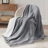 Bedsure GentleSoft Sherpa Fleece Throw Blanket Twin Size for Couch - Thick and Warm Throw for Women and Men, Non-Heated, Soft Fuzzy Plush Blanket for Winter, Grey, 60x80 Inches view 4