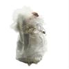 KSA 12" Lighted LED Fiber Optic White and Silver Angel Christmas Tree Topper view 2