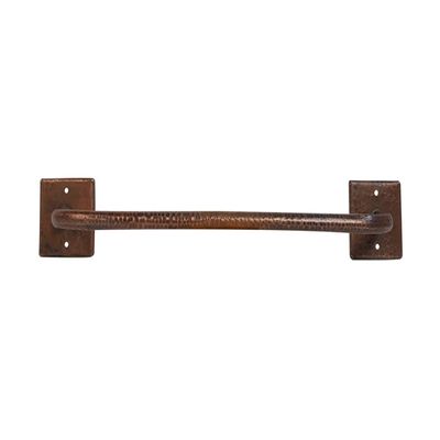 Premier Copper Products TR18DB 18-Inch Hand Hammered Copper Towel Bar, Oil Rubbed Bronze