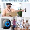 Wireless Doorbell, PHYSEN Classroom Door bell Chimes with Mute Mode - 58 Ringtones&5 Volume Levels Operating at 1300-ft Range LED Strobe, 2 Transmitters+3 Receivers Waterproof Doorbell Kit for Home view 4