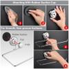HASKO Accessories - Suction Cup Paper Towel Holder- Chrome Plated Stainless Steel Bar for Bathroom & Kitchen (Chrome) view 3