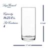 Luigi Bormioli Classico Highball Glasses, Set of 4 - 16.25oz Italian Barware Made from Break-Resistant SON.hyx Lead-Free Crystal Glass - Dishwasher Safe Drinkware for Cocktails, Water, Spirits view 2