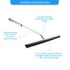 Shower Squeegee with Long Handle and Adhesive Hook. for Glass Doors, Tile Walls, Mirrors and Windows. Telescoping Squeegee for Cleaning. Bathroom Stainless Steel Squeegee, 10inch Wide, Chrome 1pk view 4