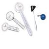 EMI EGM-650 5 Piece Physical Therapy Set - Goniometer 12 inch, 8 inch, 6 inch, Taylor Hammer, & Tape Measure view 1
