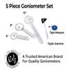 EMI EGM-650 5 Piece Physical Therapy Set - Goniometer 12 inch, 8 inch, 6 inch, Taylor Hammer, & Tape Measure view 3
